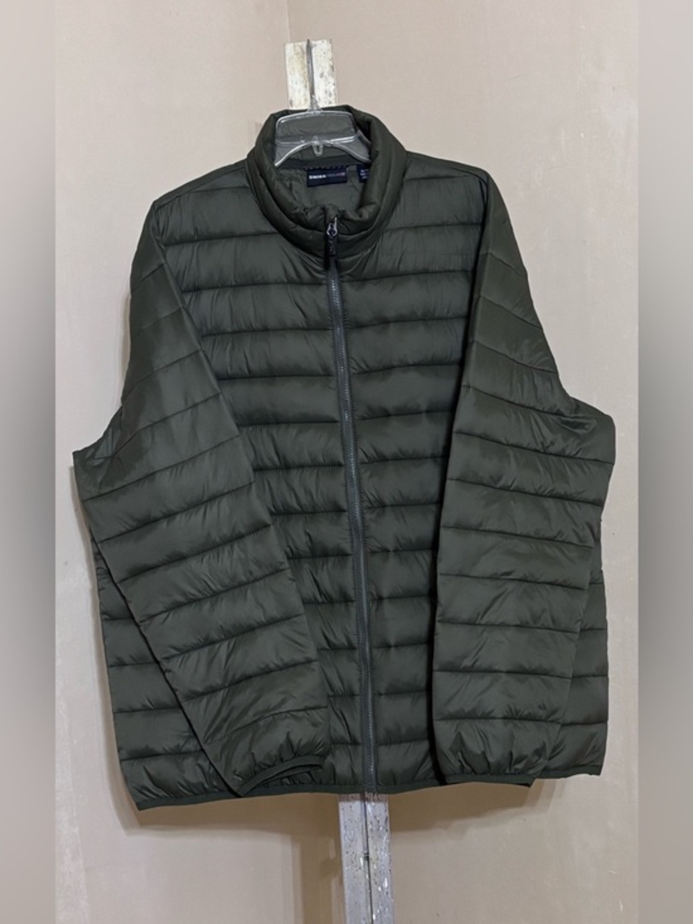 Swiss Tech Olive Quilted Puffer Jacket Sz XL